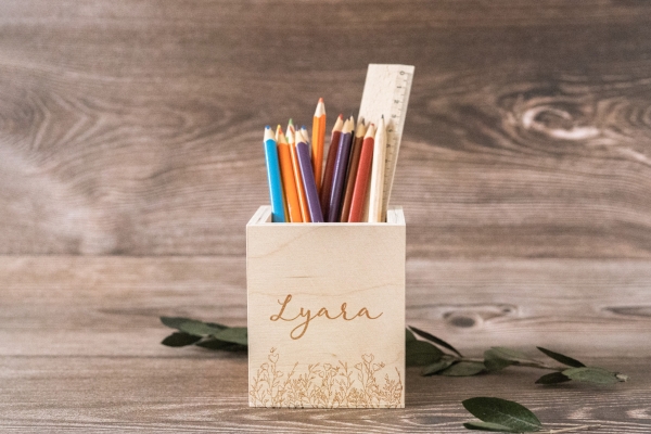 Stiftehalter Wildblumen -personalisiert-